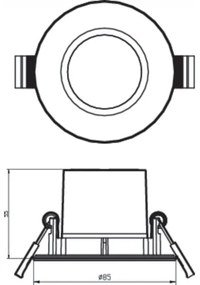 SET 3x corp de iluminat LED pentru baie dimabil LED/5W/230V 2700K IP65 Philips