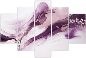 Tablou - Artă fluidă violet (150x105 cm)