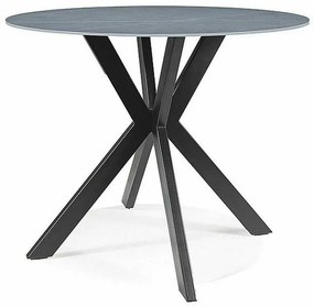 Masă de bucătărie Talia 90 cm, gri / negru