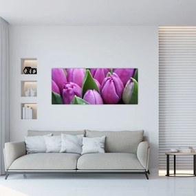 Tablou - florile lalelelor (120x50 cm), în 40 de alte dimensiuni noi