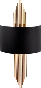 Aplica 617 - A, negru/auriu, metal, 75x10x22 cm