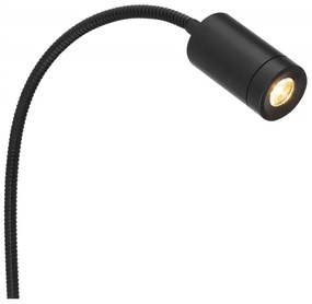 Aplica cu reader LED brat flexibil MILLY negru