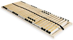 vidaXL Bază pat cu șipci, 28 șipci, 7 zone, 90x200 cm