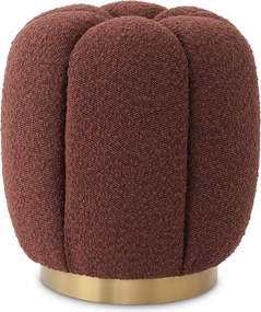 Taburete elegant design LUX Orchanic, Bouclé rouge