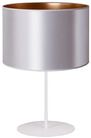 Lampă de masă Duolla CANNES 1xE14/15W/230V d. 20 cm argintiu/cupru/alb