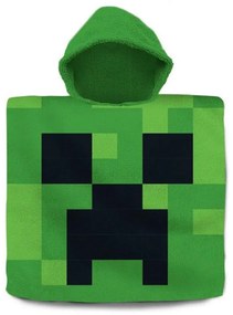 Minecraft Green poncho prosop de plajă 60x120 cm