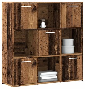 vidaXL Bibliotecă, lemn vechi, 90x28x90 cm, lemn prelucrat