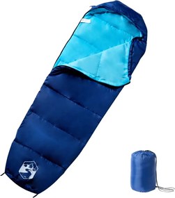 vidaXL Sac de dormit tip mumie pentru adulți de camping, 3 anotimpuri