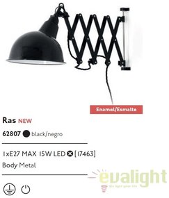 Aplica de perete extensibila stil industrial retro RAS 62807