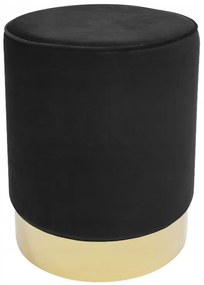 Taburet  38x32cm Luxury Black