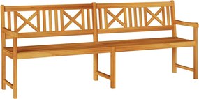 vidaXL Bancă de grădină Maro 220 x 56 x 90 cm Lemn Solid de Acacia