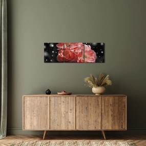Tabloucu floare roz (cu ceas) (90x30 cm)