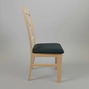 Scaun de sufragerie NATE stejar sonoma/negru