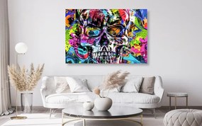Tablou craniu de artă colorat