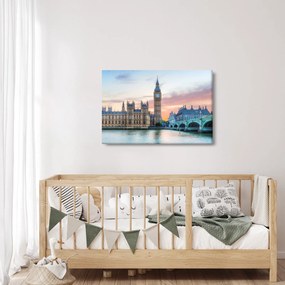 Tablou - Londra în culori pastelate (90x60 cm)