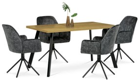 Set de scaune de sufragerie HC-511 BK4, 2 buc.