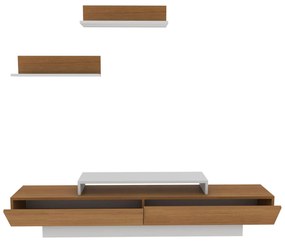 Mobilier living Lusalona (alb + teak). 1107307