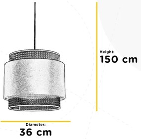 Lustră pe cablu ONLI VIENNA 1xE27/22W/230V