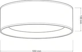 Brilagi - Plafonieră LED VELVET SIMPLE LED/36W/230V 3000K diam. 55 cm maro