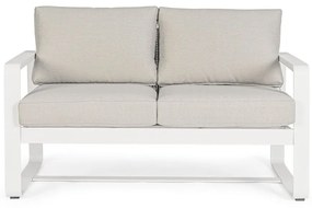 Canapea de grădină albă din aluminiu Merrigan – Bizzotto