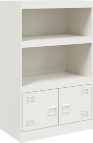 vidaXL Servantă, alb, 67x39x107 cm, oțel