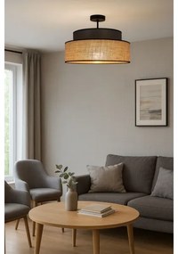 Plafonieră BOHO 1xE27/60W/230V maro/bej