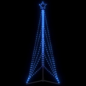 vidaXL Pom de Crăciun LED 525 LED-uri Albastru 302 cm