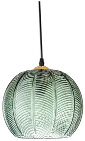 Lustră verde cu abajur din sticlă ø 22 cm Adar – Bloomingville
