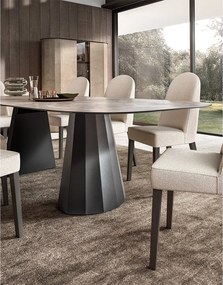 Set lemn masiv masă și scaune Dune - 400 × 120 × 75 cm, 8 scaune