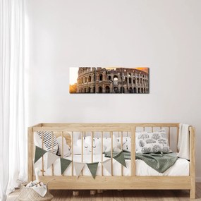 Tablou - Coloseum din Roma (cu ceas) (90x30 cm)