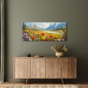 Tablou - Peisaj pictat (120x50 cm)