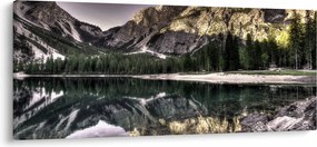 Tablou cu lac montan (120x50 cm)