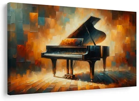 Tablou pian în lumina artei