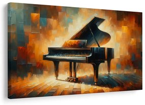 Tablou pian în lumina artei