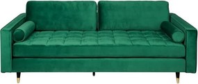 Canapea impozanta Cozy 220cm, catifea verde smarald