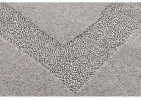 Covor gri din lână 133x190 cm Morphic Rocca – Agnella