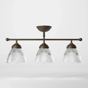 Lustra stil neoclasic din alama si sticla Elide