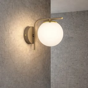 Brilagi - Aplică de perete MILO ECRU 1xE27/60W/230V bej/auriu
