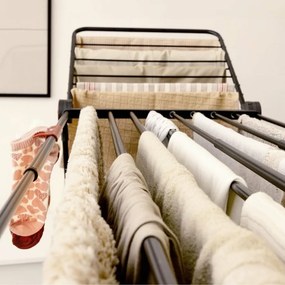 Vileda Uscător de rufe Infinity FLEX Negru 30 m