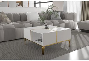 Măsuță cafea Nirvanus (alb + auriu). 1107850