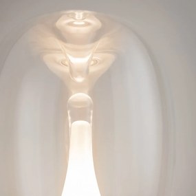 Veioza LED / Lampa de masa design decorativ Splash auriu/transparent