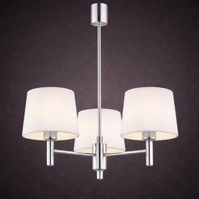 Brilagi - Lustră pe tijă MONTE 3xE27/60W/230V crem/crom lucios