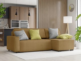 Coltar extensibil cu taburet SMART SET, mustar