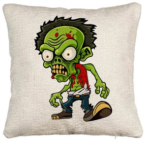 Perna Decorativa Canapea, Model Zombie, 40x40 cm, Cu fermoar