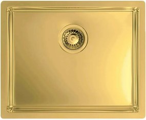 Chiuveta inox Alveus Quadrix 50 finisaj bronz 55x45 cm