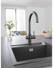 Grohe K700 chiuveta din granit 56x51 cm negru 31651AP0