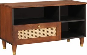 vidaXL Cabinet TV cu sertar Maro 80 x 33,5 x 46 cm Lemn de mango solid