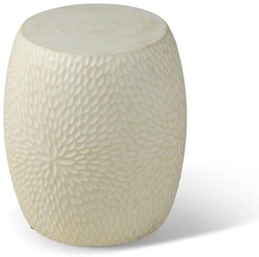 Măsuță auxiliară de grădină Bonami Selection Dalia, ø 40 cm, alb