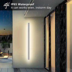BRILAGI - Aplică LED de exterior LINEAR, 32W, 230V, 3000K, IP65, 140 cm, albă, CRI 90