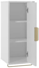 Set mobilier baie Mekona I (Alb mat + Marmură Alb + auriu) (cu chiuvetă și sifon). 1103870